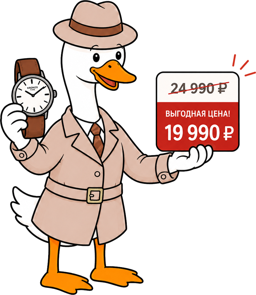 Маскот Кроня сравнивает цены